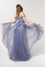 Load image into Gallery viewer, A-Line Floor Length Sparkling Tulle Bridesmaid Dress Formal Dresses
