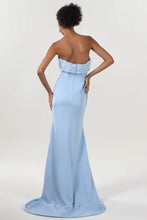 Load image into Gallery viewer, Trumpet-Mermaid Sweep-Brush Train Stretch Crepe Bridesmaid Dress
