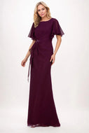 Sheath-Column Maxi Chiffon Mother Dress