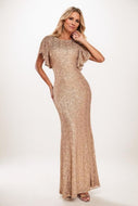 Mermaid Maxi Sequined Mother Of The Bride Dress