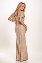 Load image into Gallery viewer, Mermaid Maxi Sequined Mother Of The Bride Dress
