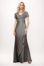 Load image into Gallery viewer, Sheath-Column Maxi Chiffon Mother Of The Bride Dress
