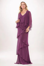 Load image into Gallery viewer, Sheath-Column Maxi Chiffon Mother Dress
