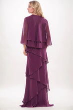 Load image into Gallery viewer, Sheath-Column Maxi Chiffon Mother Dress
