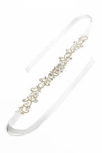 Load image into Gallery viewer, Ribbons Wedding Sash With Rhinestone and Sequins
