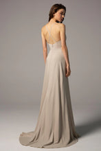 Load image into Gallery viewer, Sheath Sweep Train Elastic Silk like Satin Lining
