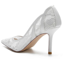 Load image into Gallery viewer, Stiletto Heel 8.5cm Silk-Like Lace Shoes

